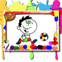 poster of Football Coloring Time game