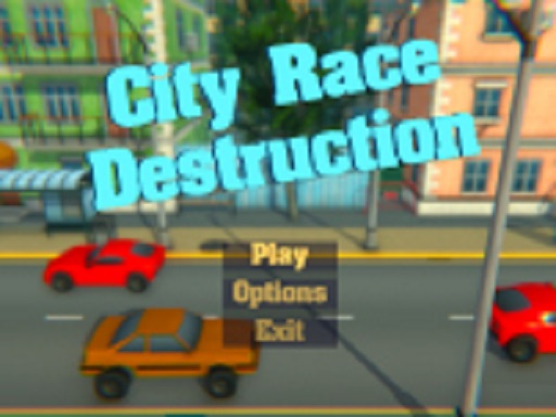 poster of Play City Race Destruction Game Online 2024 game