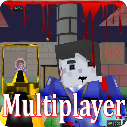 poster of Play Pixel Blocky Land Multiplayer Game Online 2024 game