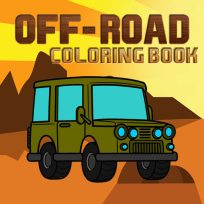 ملصق اللعبة Offroad Coloring Book