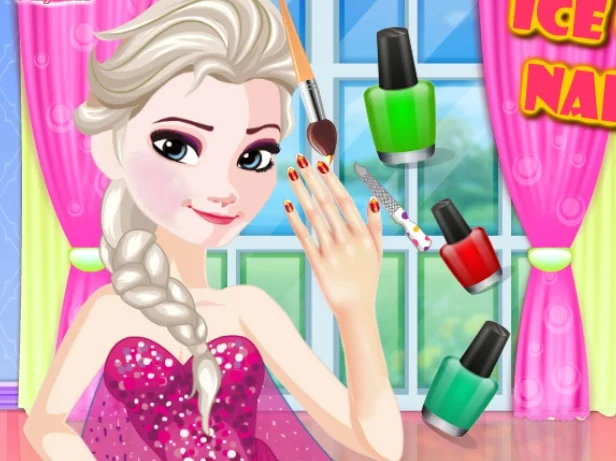 poster of Play Ice Queen Nails Spa Game Online 2024 game