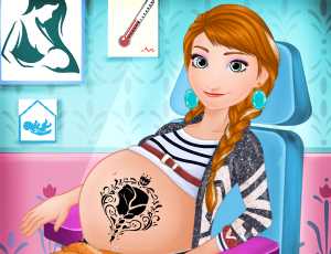 poster of Play Anna Pregnancy Tattoo Care Game Online 2024 game