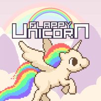 ملصق اللعبة Flappy Unicorn