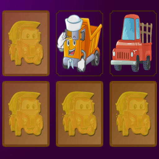 poster of Play Cartoon Trucks Memory Game Online 2024 game