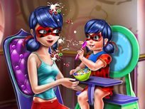 poster of Dotted Girl Toddler Feed game