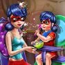 poster of Dotted Girl Toddler Feed game