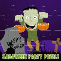 poster of Halloween Party 2021 Puzzle game