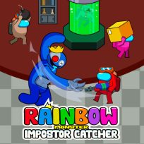 ملصق اللعبة Rainbow Monster Impostor Catcher