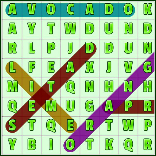 poster of Play Word Search Fruits Game Online 2024 game