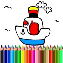 poster of BTS Boat Coloring game