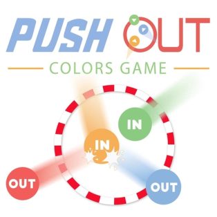 ملصق اللعبة Push Out Colors Game