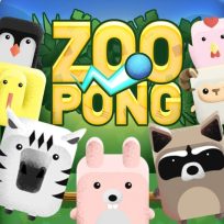 ملصق اللعبة Zoo Pong