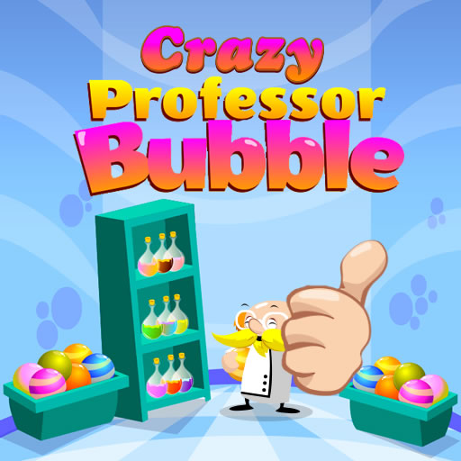 poster of Play Crazy Professor Bubble Game Online 2024 game