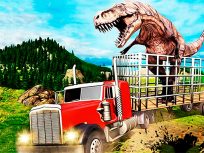 ملصق اللعبة Jurassic Dino Transport Truck