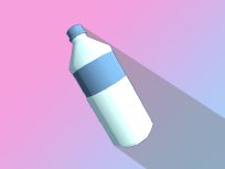 ملصق اللعبة Bottle Flip 3D