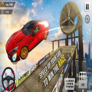 poster of Impossible City Car Stunt : Car Racing 2020 game