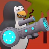 ملصق اللعبة Penguin Battle