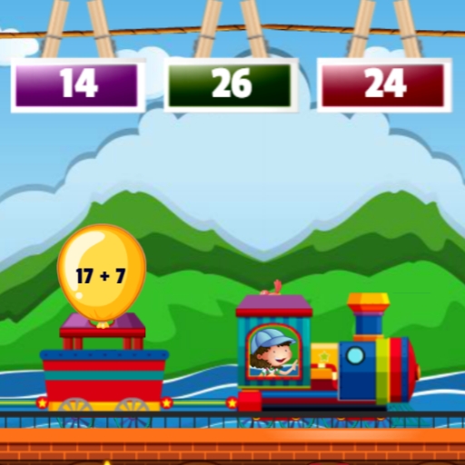 poster of Play Math Train Addition Game Online 2024 game