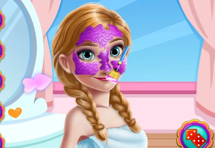 poster of Play Ice Princess Fruity Skin Care Game Online 2024 game