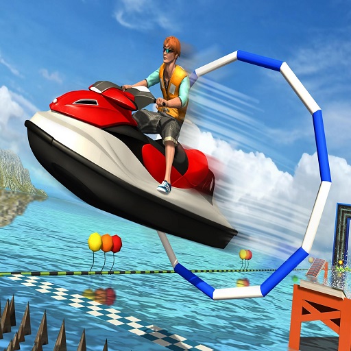 poster of Play Super Jet Ski Race Stunt : Water Boat Racing 2020 Game Online 2024 game