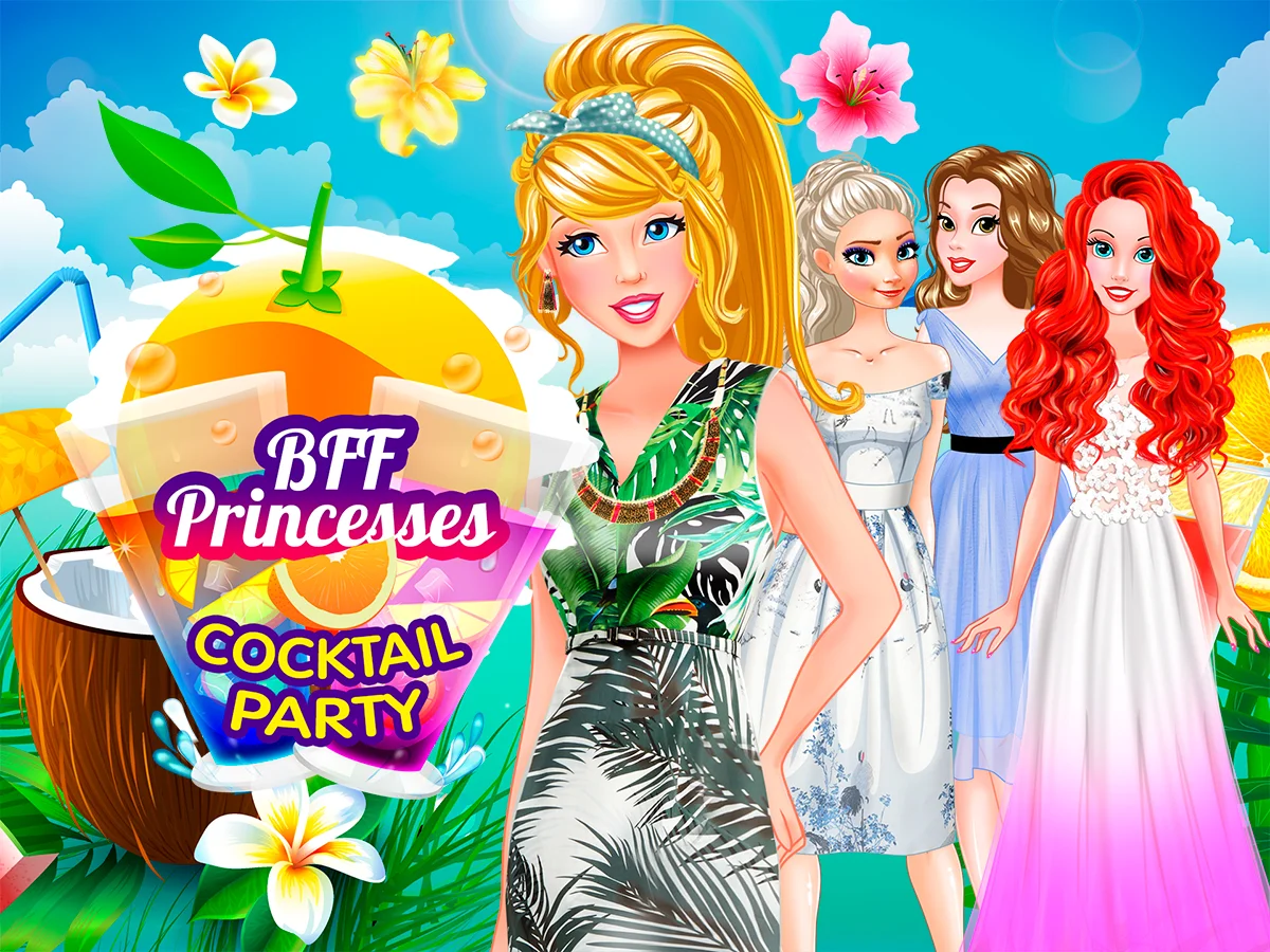 poster of Play BFF Princesses Cocktail Party Game Online 2024 game