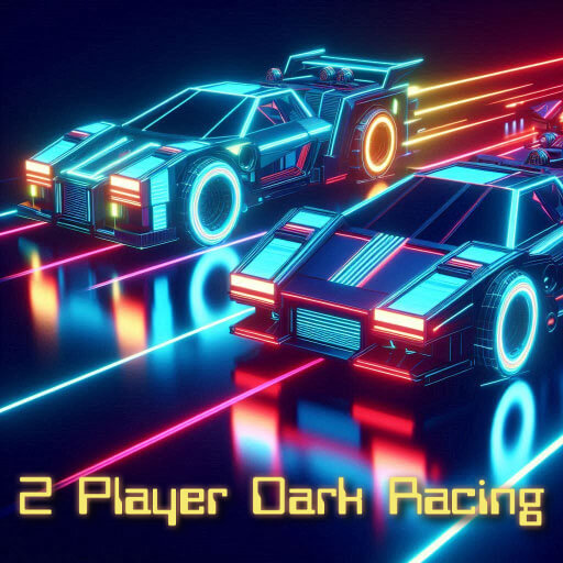 poster of Play 2 Player Dark Racing Game Online 2024 game