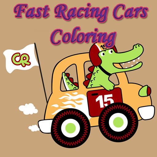 poster of Play Fast Racing Cars Coloring Game Online 2024 game
