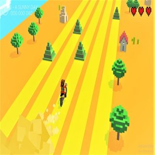 poster of Infinite Bike Runner Game 3D game