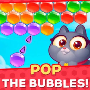 ملصق اللعبة Adventures with Pets! Bubble Shooter