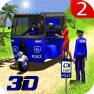 poster of Police Auto Rickshaw Taxi Game game