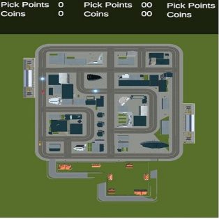 poster of Top Down Taxi Car Game game