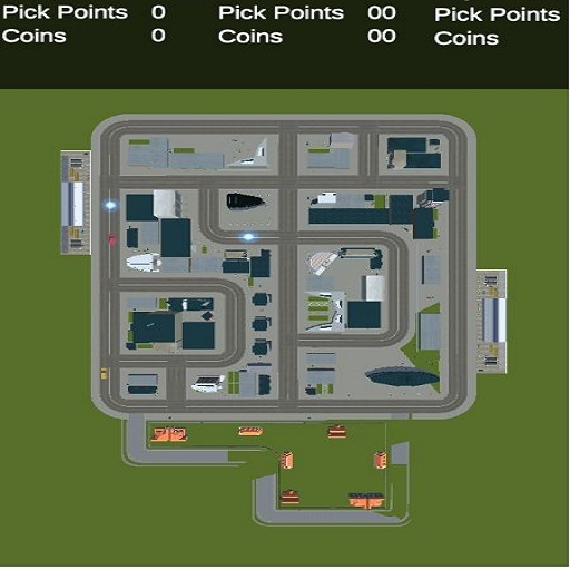 poster of Play Top Down Taxi Car Game Game Online 2024 game