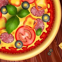 ملصق اللعبة Pizza maker cooking and baking games for kids