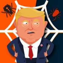 ملصق اللعبة Spider Trump