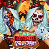 ملصق اللعبة Jenner Halloween Face Art