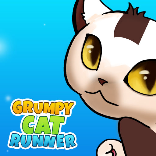 poster of Play Grumpy Cat Runner Game Online 2024 game