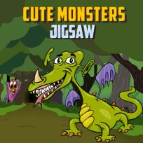 poster of Fun Monsters Jigsaw game