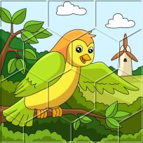 ملصق اللعبة Birds Hex Jigsaw