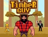 ملصق اللعبة Timber guy