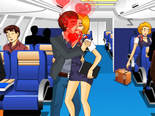poster of Play Air Hostess Kissing Game Online 2024 game