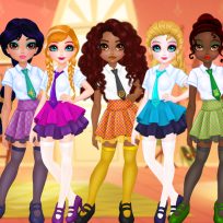 ملصق اللعبة Princesses BFF Rush to School