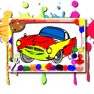 poster of Racing Cars Coloring Book game