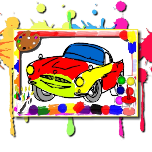 poster of Play Racing Cars Coloring Book Game Online 2024 game