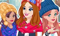 ملصق اللعبة Winter Top Model Dress Up