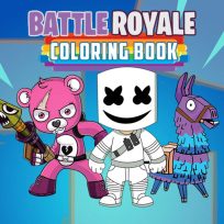 ملصق اللعبة Battle Royale Coloring Book