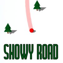 ملصق اللعبة Snowy Road