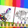 poster of Funny Animals Coloring Book game