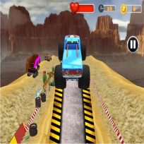 ملصق اللعبة Monster Truck Tricky Stunt Race Game