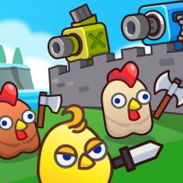 poster of Merge Cannon: Chicken Defense game