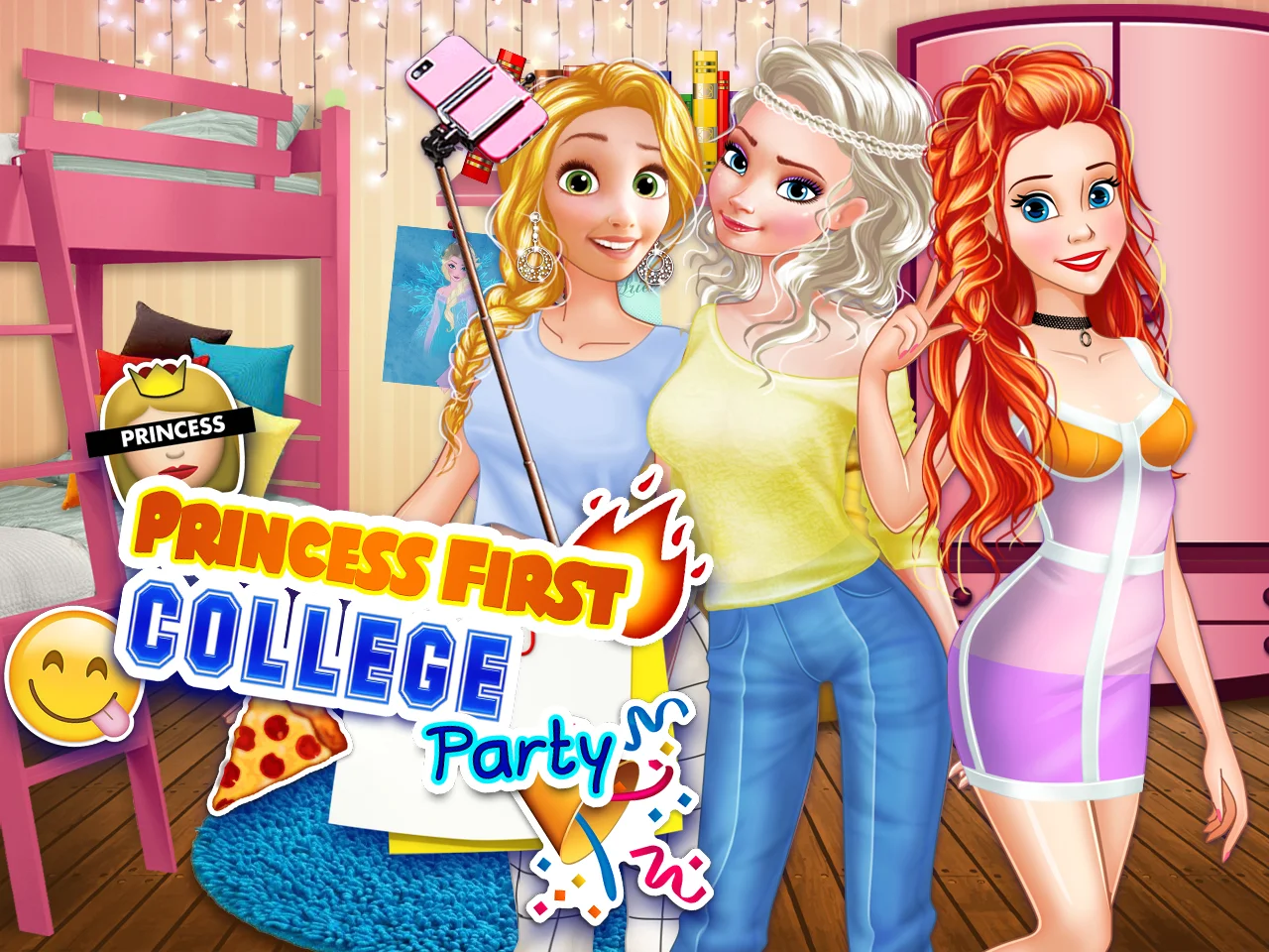 poster of Play Princess First College Party Game Online 2024 game
